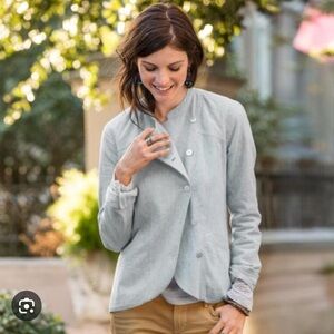 Sundance Danieli Blue and White Striped Jacket